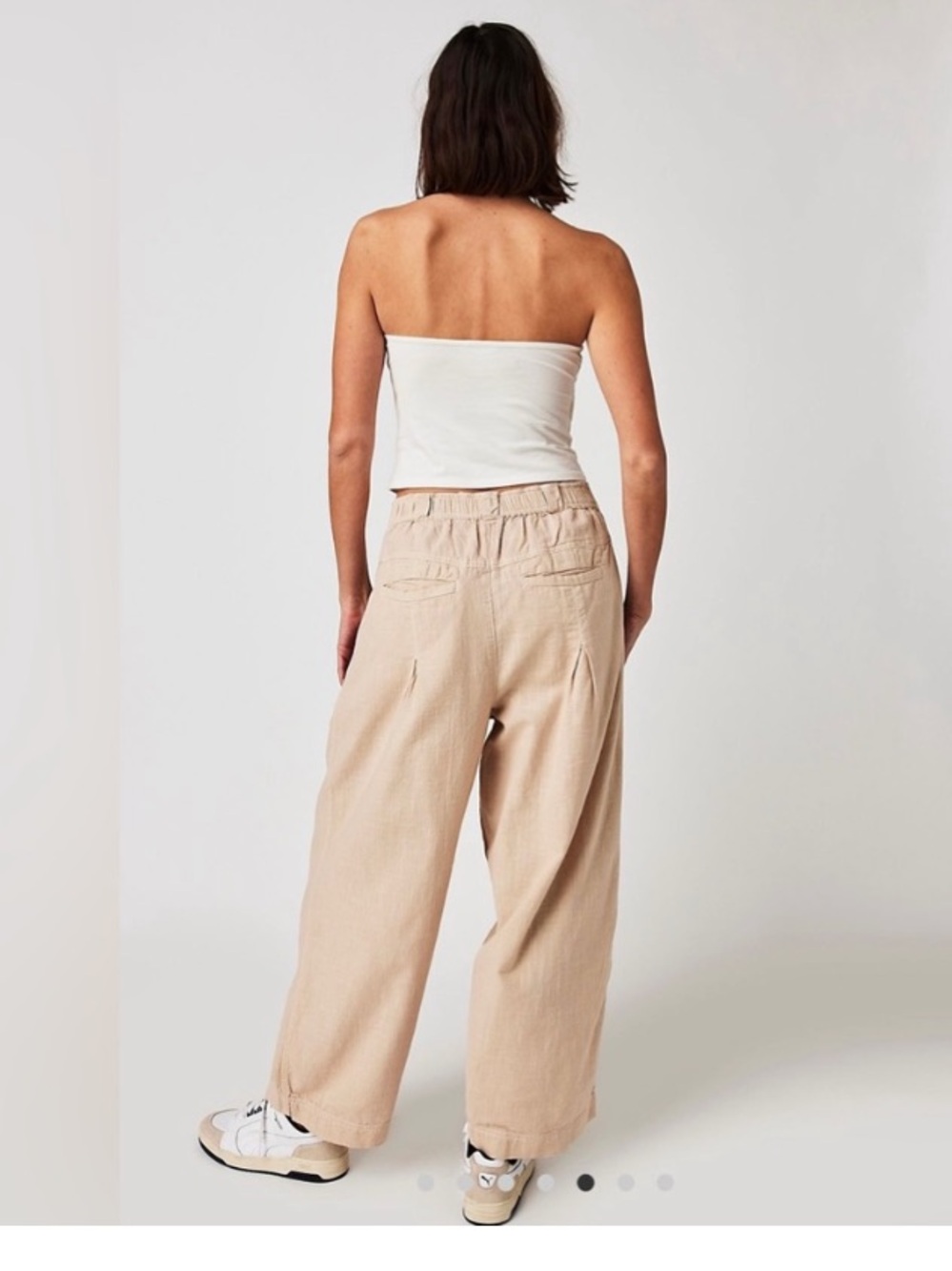 Free People Lotta Love Linen Trouser - Picture 3 of 10